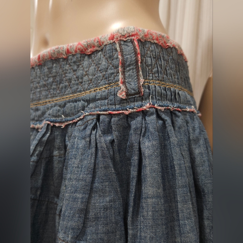 Vintage MARITHÉ & FRANÇOIS GIRBAUD Wool Blend Patchwork Multi-Layered Skirt - Picture 10 of 16